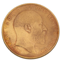 Load image into Gallery viewer, 22ct Gold King Edward VII Full Sovereign Coin 1902
