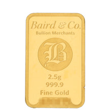 Load image into Gallery viewer, 24ct 2.5g Gold Bar
