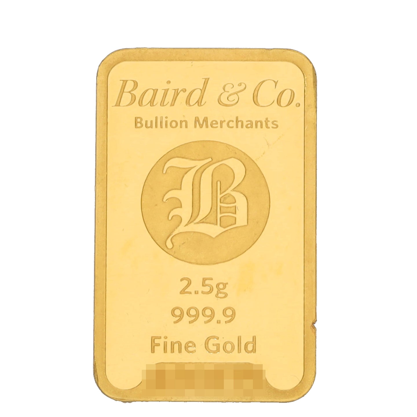 24ct 2.5g Gold Bar