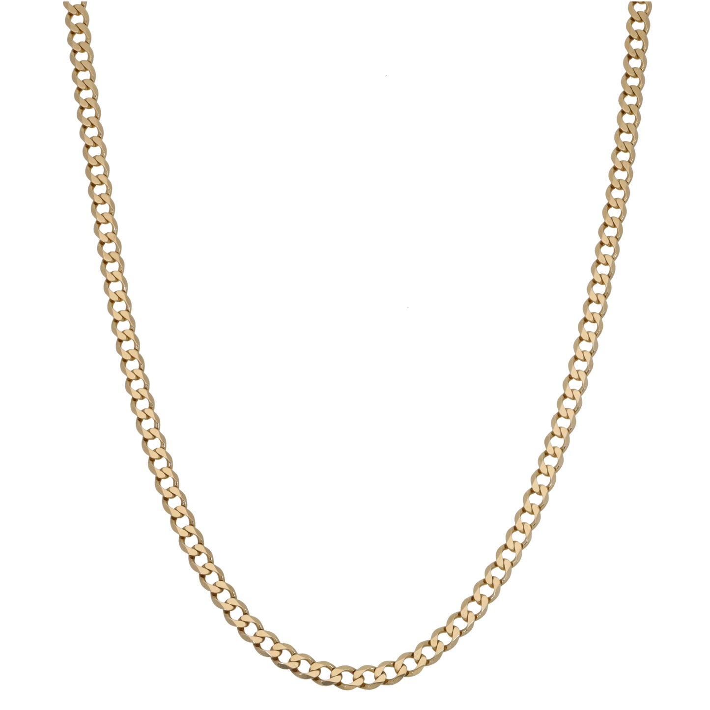 9ct Gold Curb Chain 19"