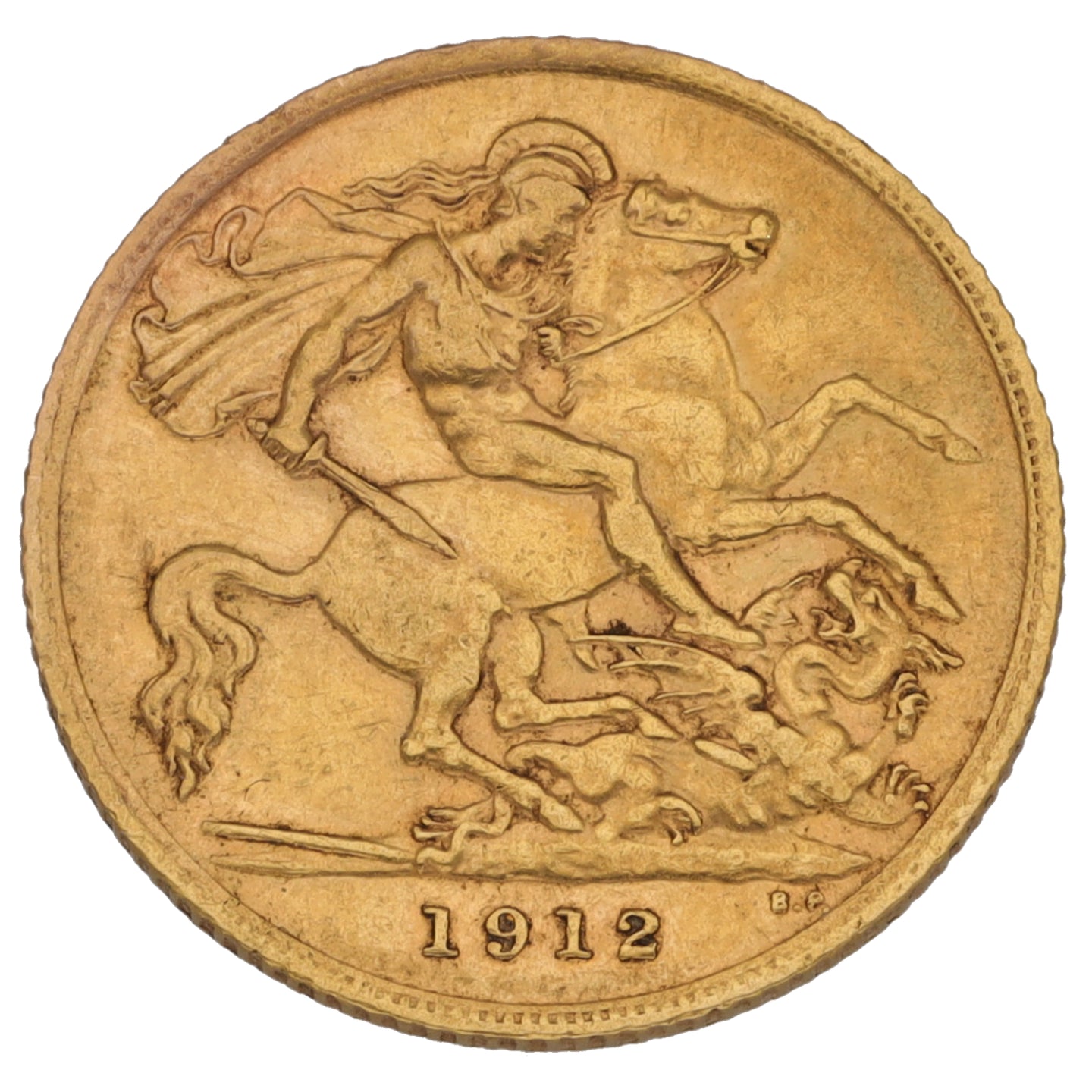 22ct Gold King George V Half Sovereign Coin 1912