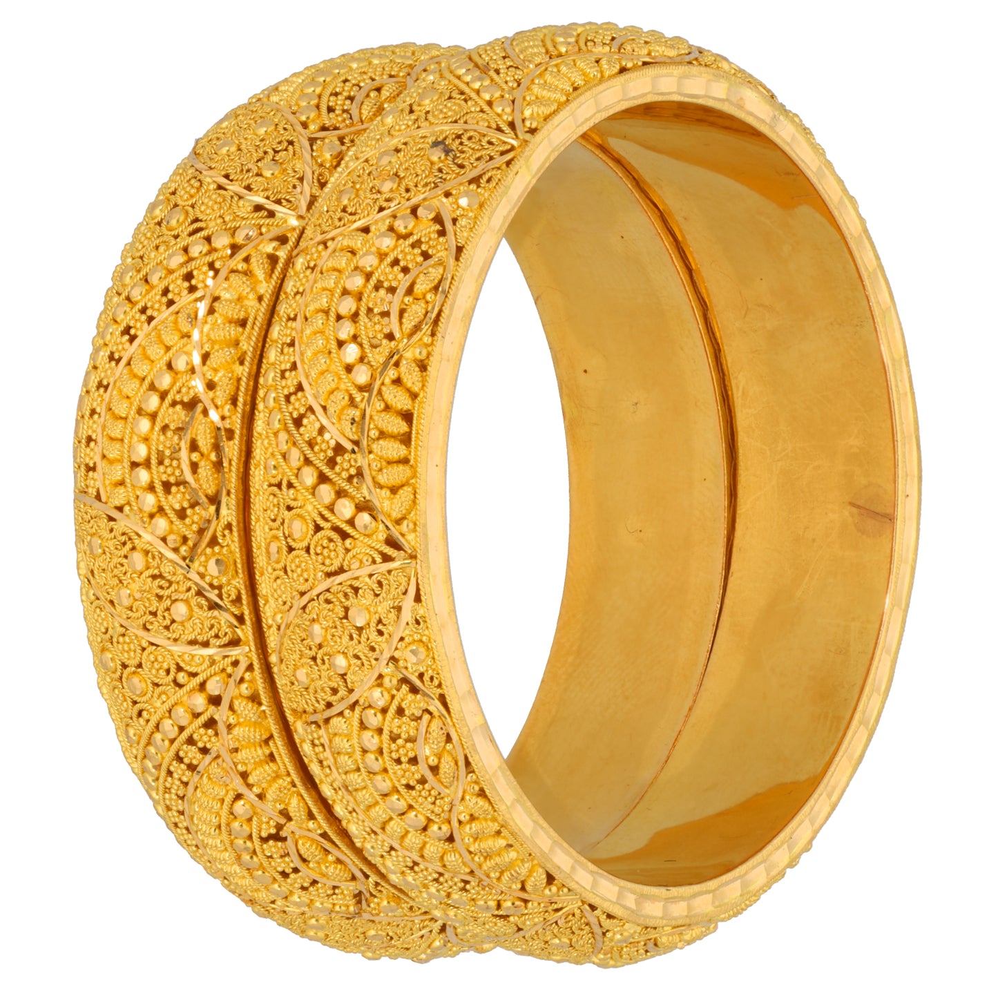 22ct Gold Set of 2 Bangles