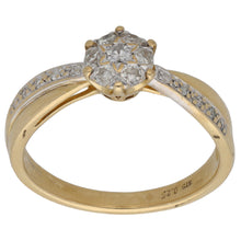 Load image into Gallery viewer, 9ct Gold 0.25ct Diamond Dress/Cocktail Ring Size N

