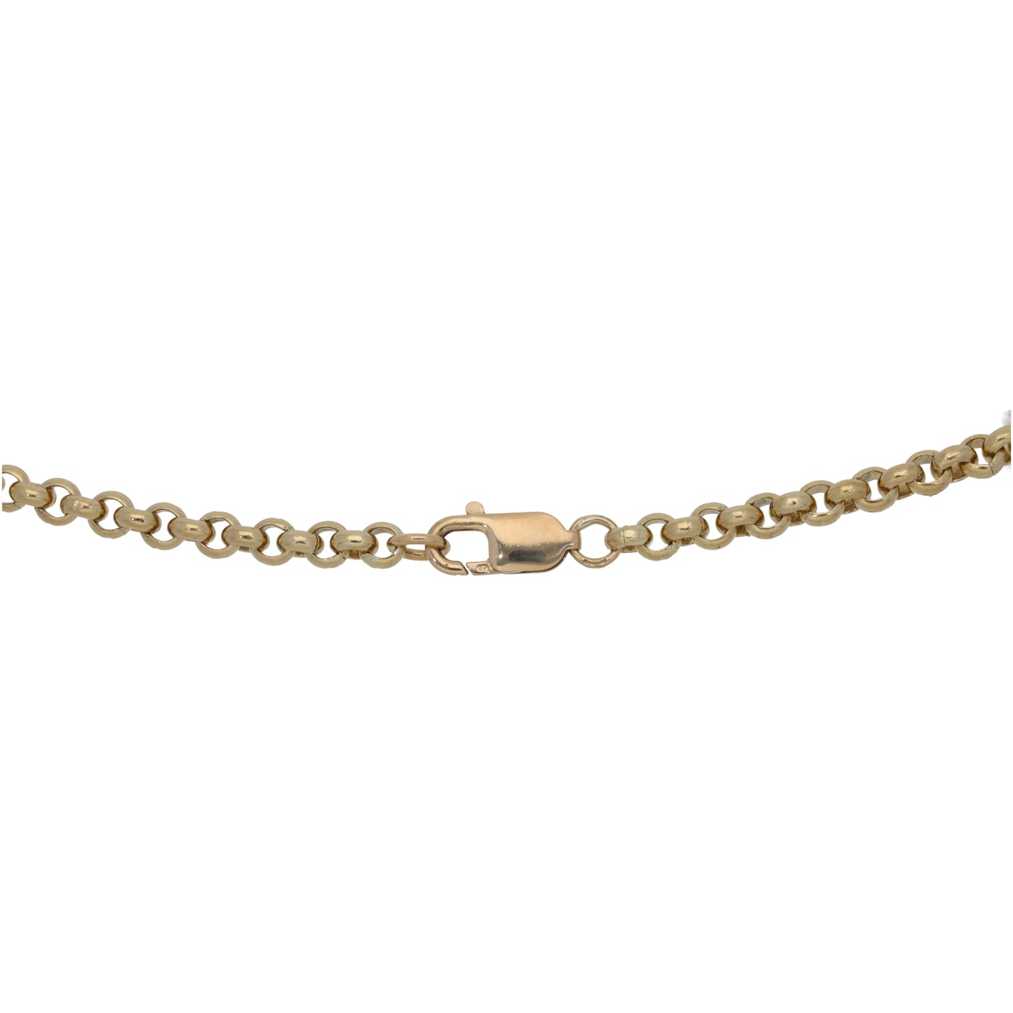 9ct Gold Belcher Chain 18"