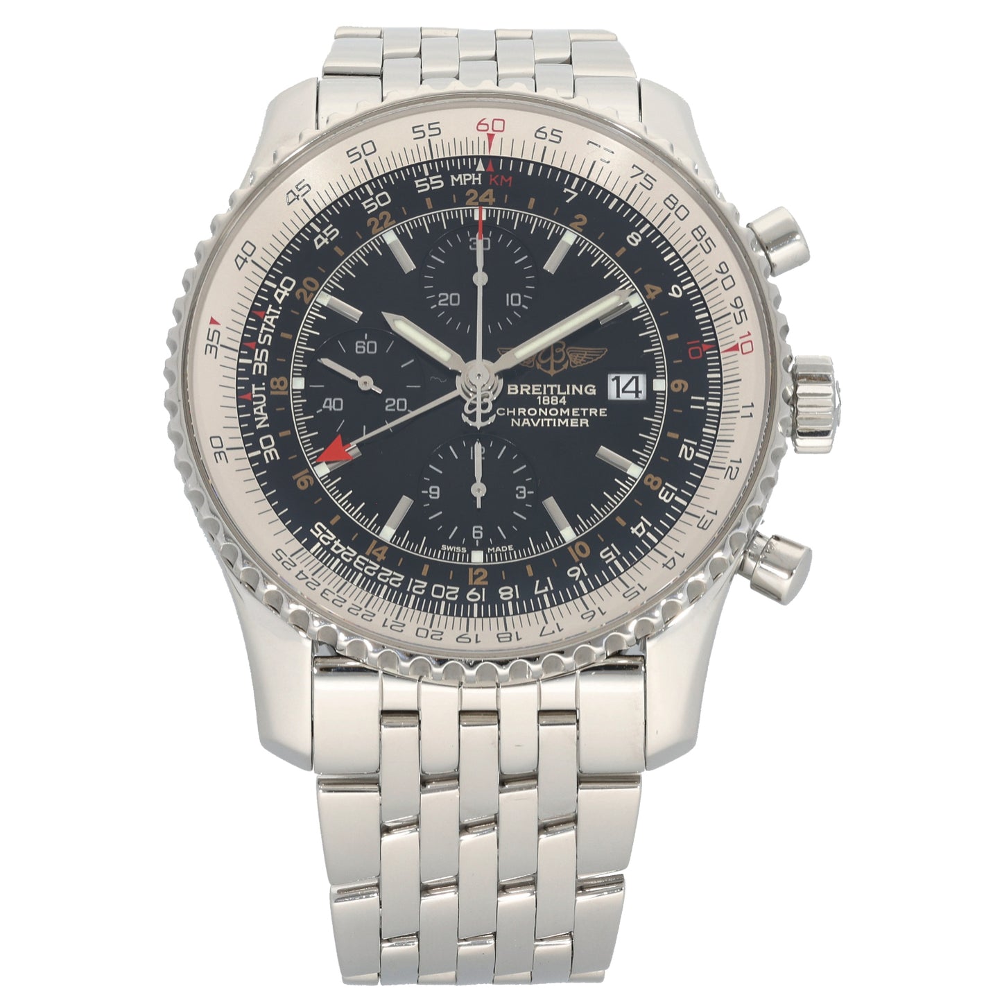 Breitling Navitimer A24322 46mm Stainless Steel Watch