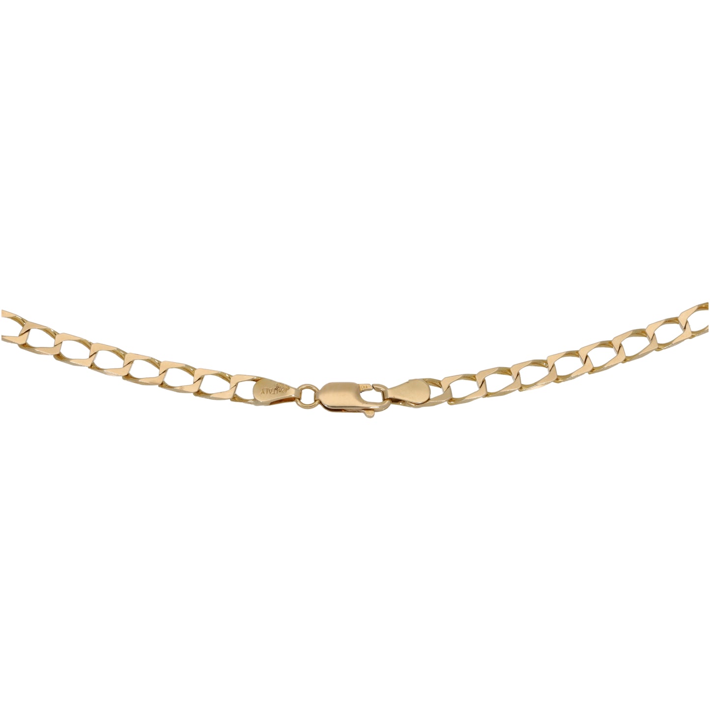 9ct Gold Curb Chain 18"