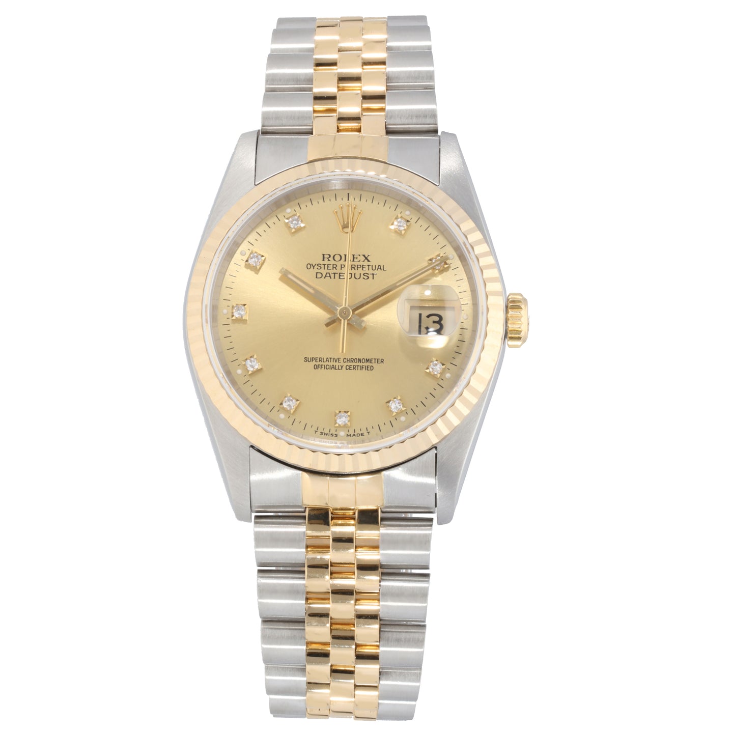 Rolex swiss made 16233 online superlative oyster perpetual chronometer