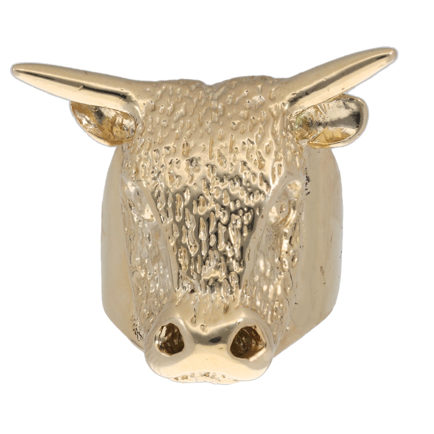 9ct Gold Bull Ring Size X