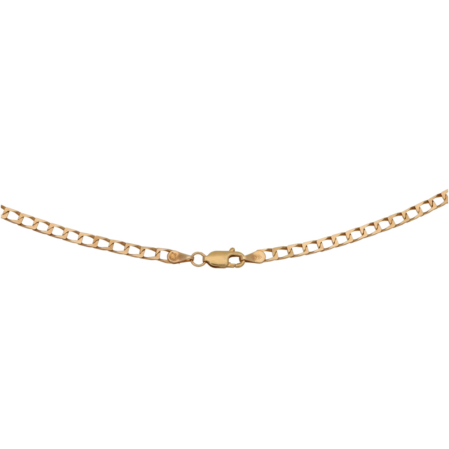 9ct Gold Curb Chain 16"