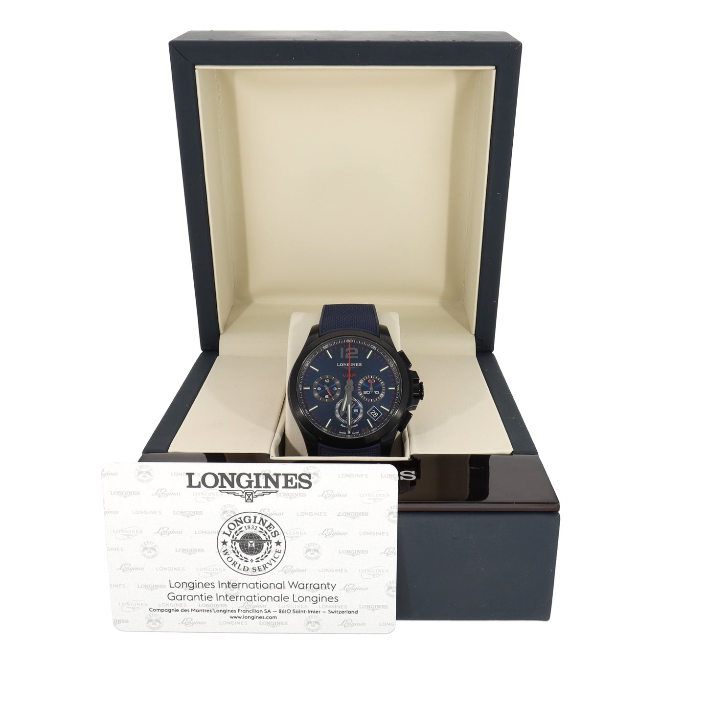 Longines Conquest L3.717.2 42mm PVD Stainless Steel Watch