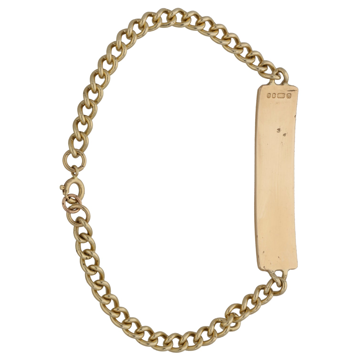 9ct Gold ID Bracelet H&T