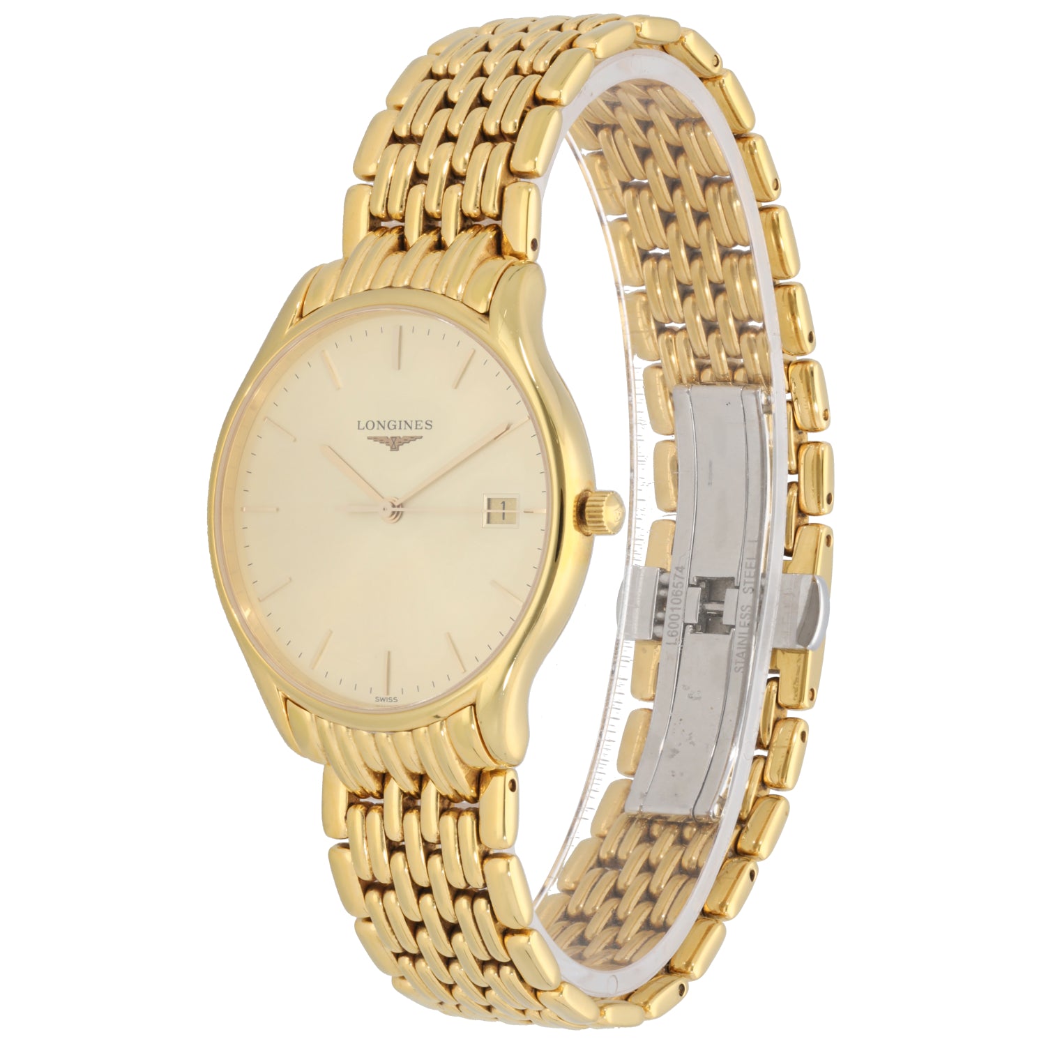 Longines Lyre L4.759.2 35mm Gold Plated Mens Watch H T