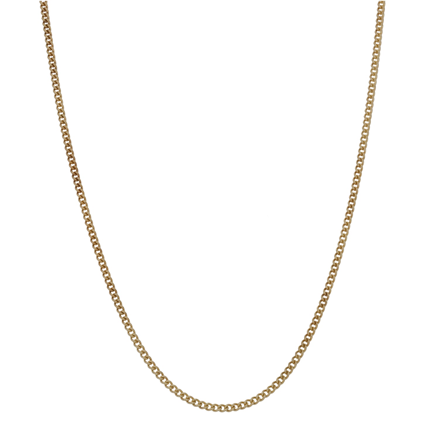 9ct Gold Curb Chain 18"