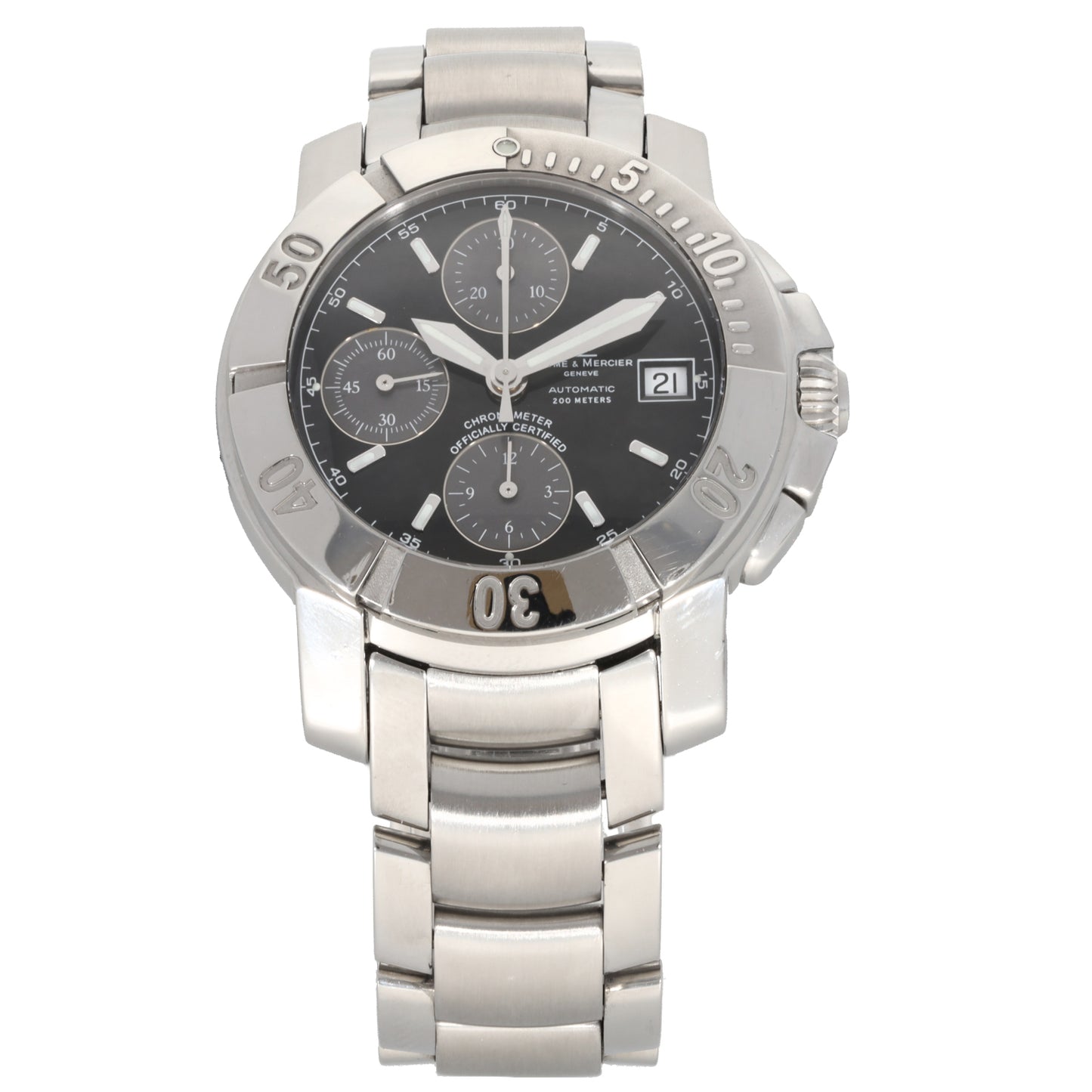 Baume Et Mercier Capeland 65352 39mm Stainless Steel Watch