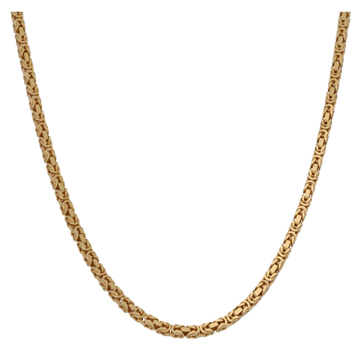 9ct Gold Byzantine Chain 18"