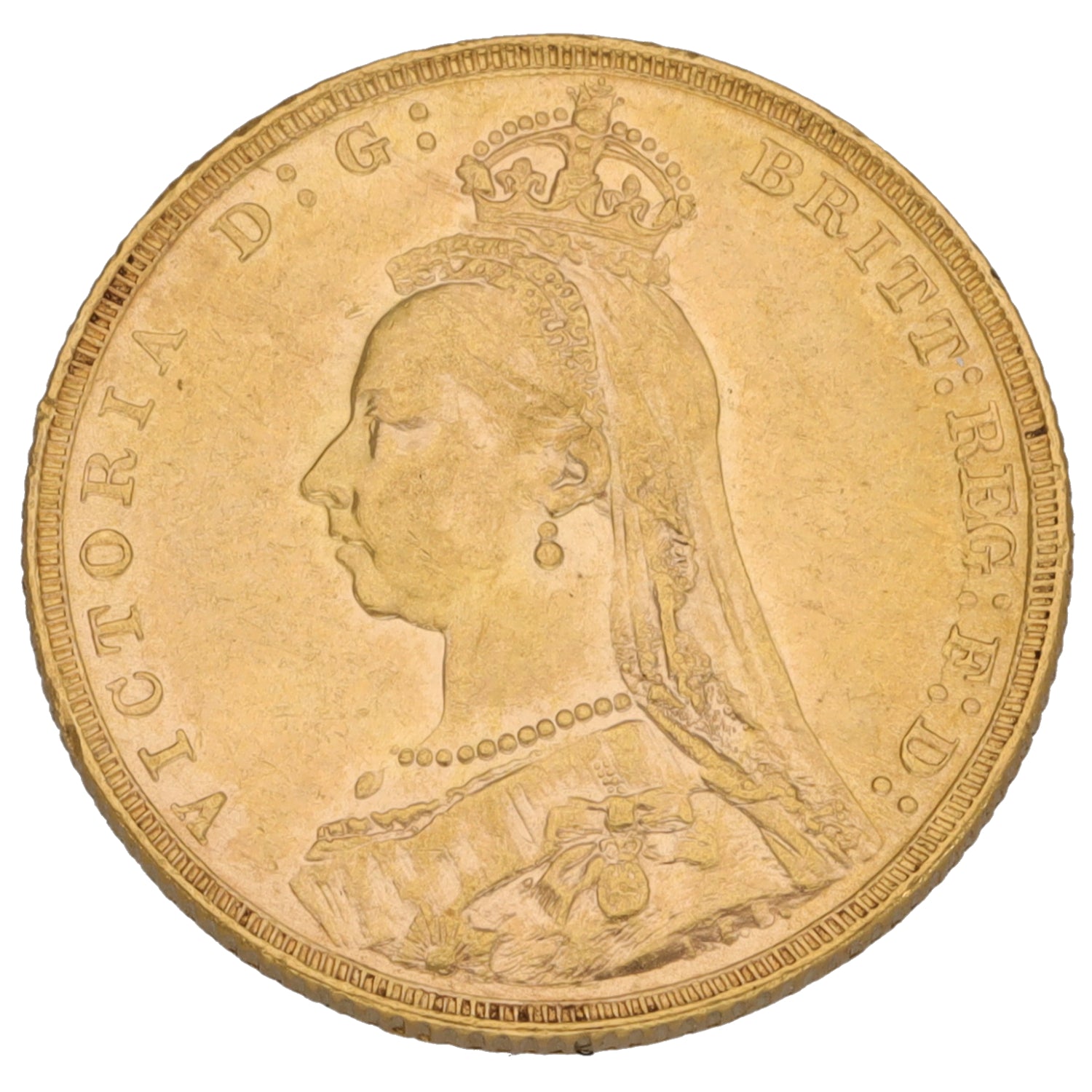 22ct Gold Queen Victoria Full Sovereign Coin 1890 – H&T