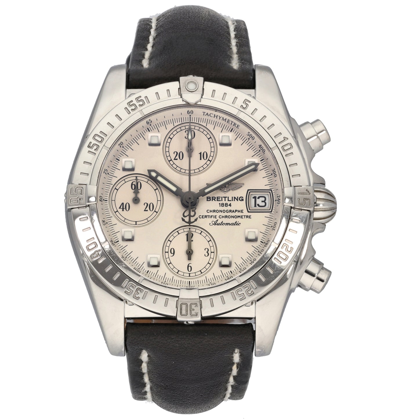 Breitling Chrono Cockpit A13357 39mm Stainless Steel Watch