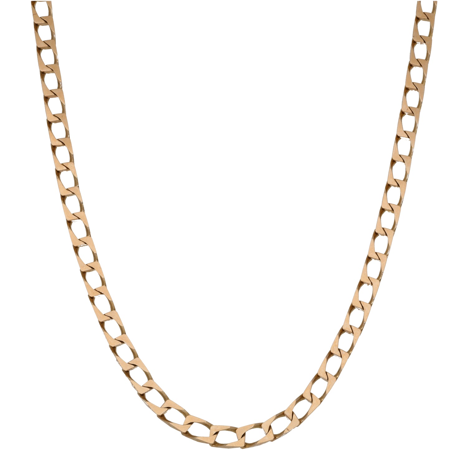 9ct Gold Curb Chain 24"