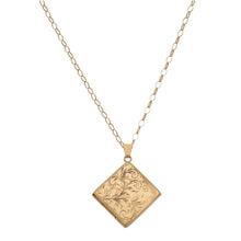 Load image into Gallery viewer, 9ct Gold Patterned Locket Pendant With Chain

