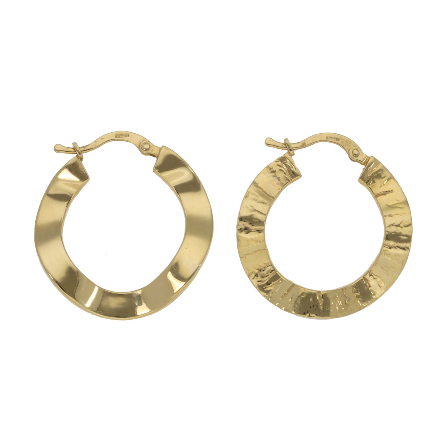 9ct Gold Creole Earrings