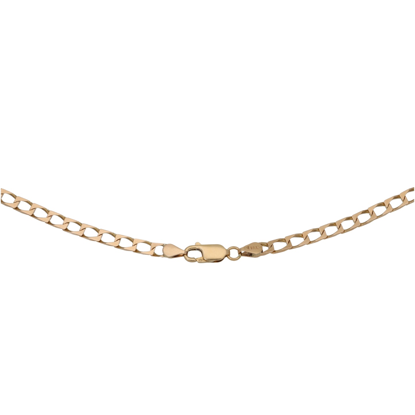 9ct Gold Curb Chain 22"