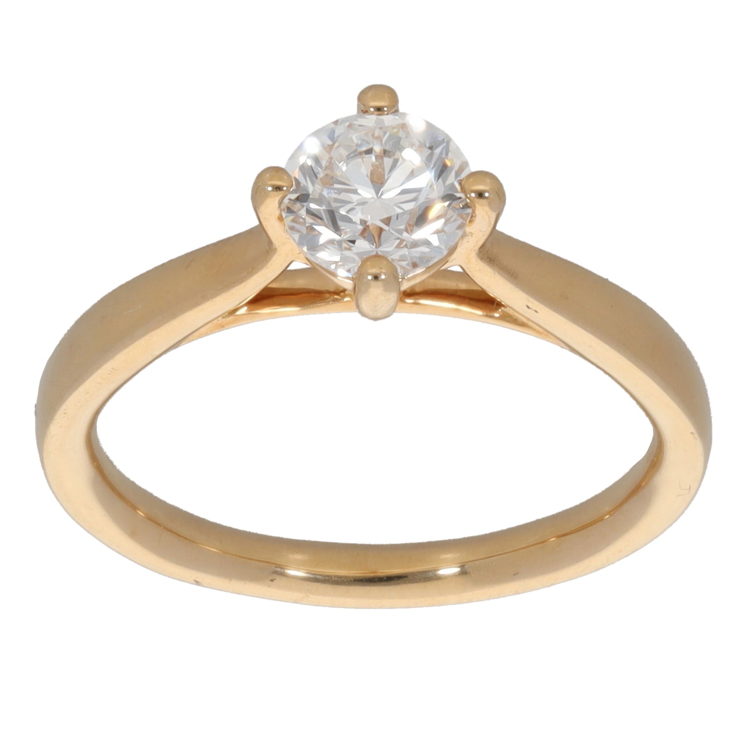 18ct Gold 0.70ct Diamond Solitaire Ring Size K