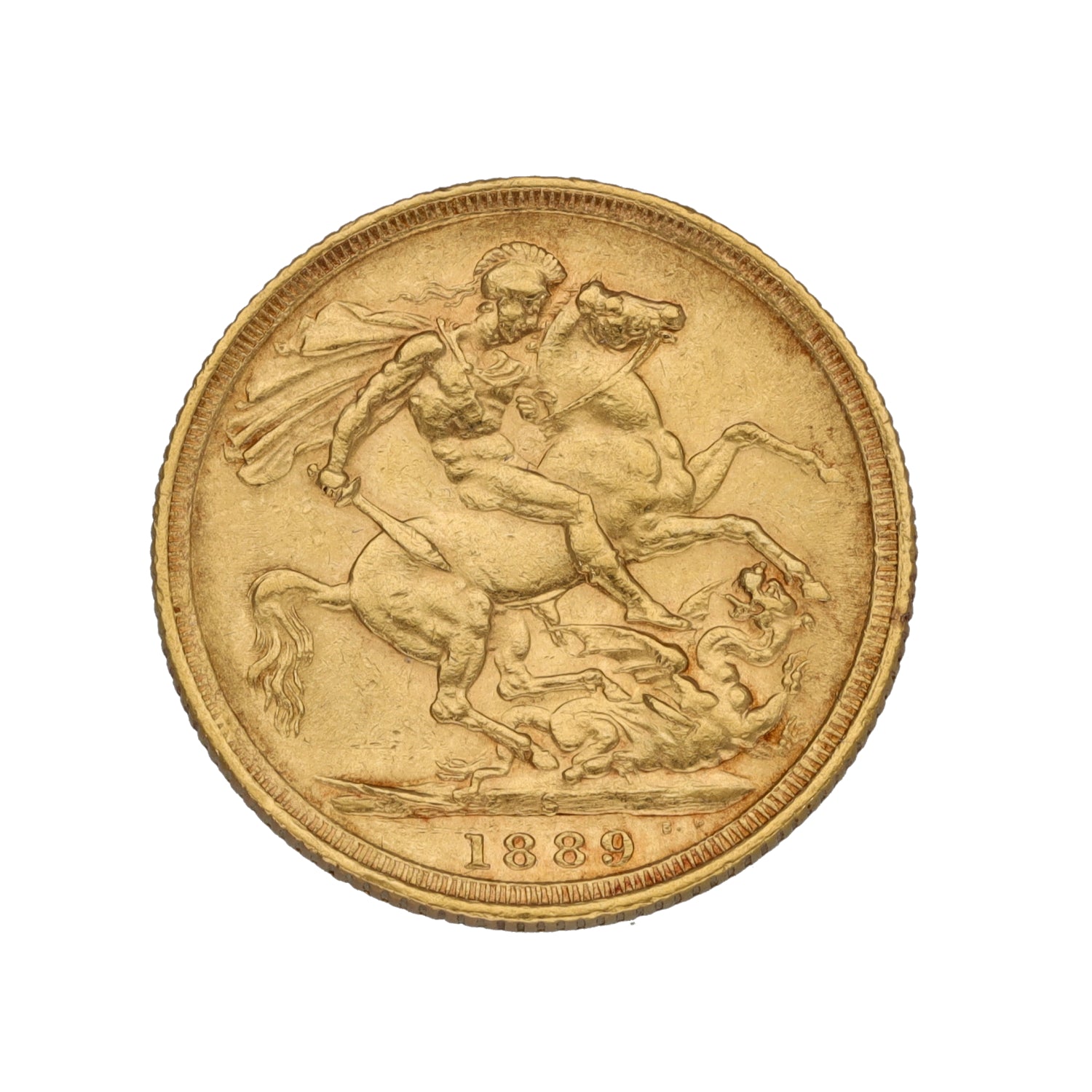 22ct Gold Queen Victoria Full Sovereign Coin 1889 – H&T