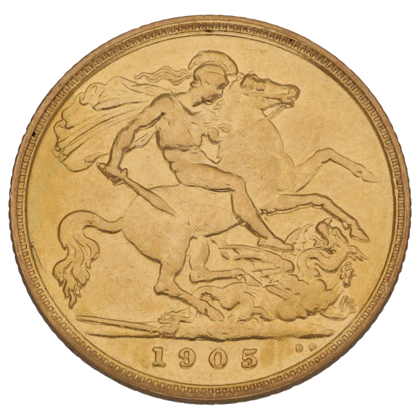 22ct Gold King Edward VII Half Sovereign Coin 1905