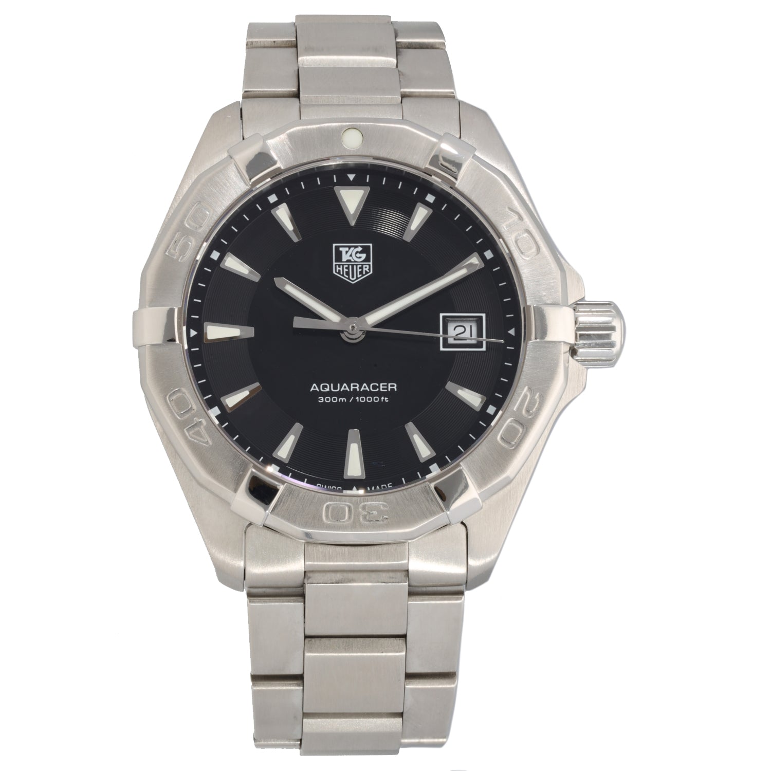 Tag Heuer Aquaracer WAY1110 41mm Stainless Steel Watch H T