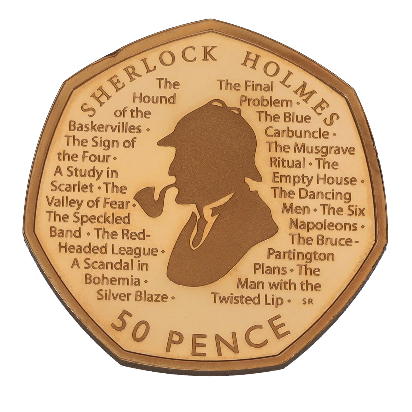 22ct Gold Celebration Of Sherlock Holmes 50p Coin 2019