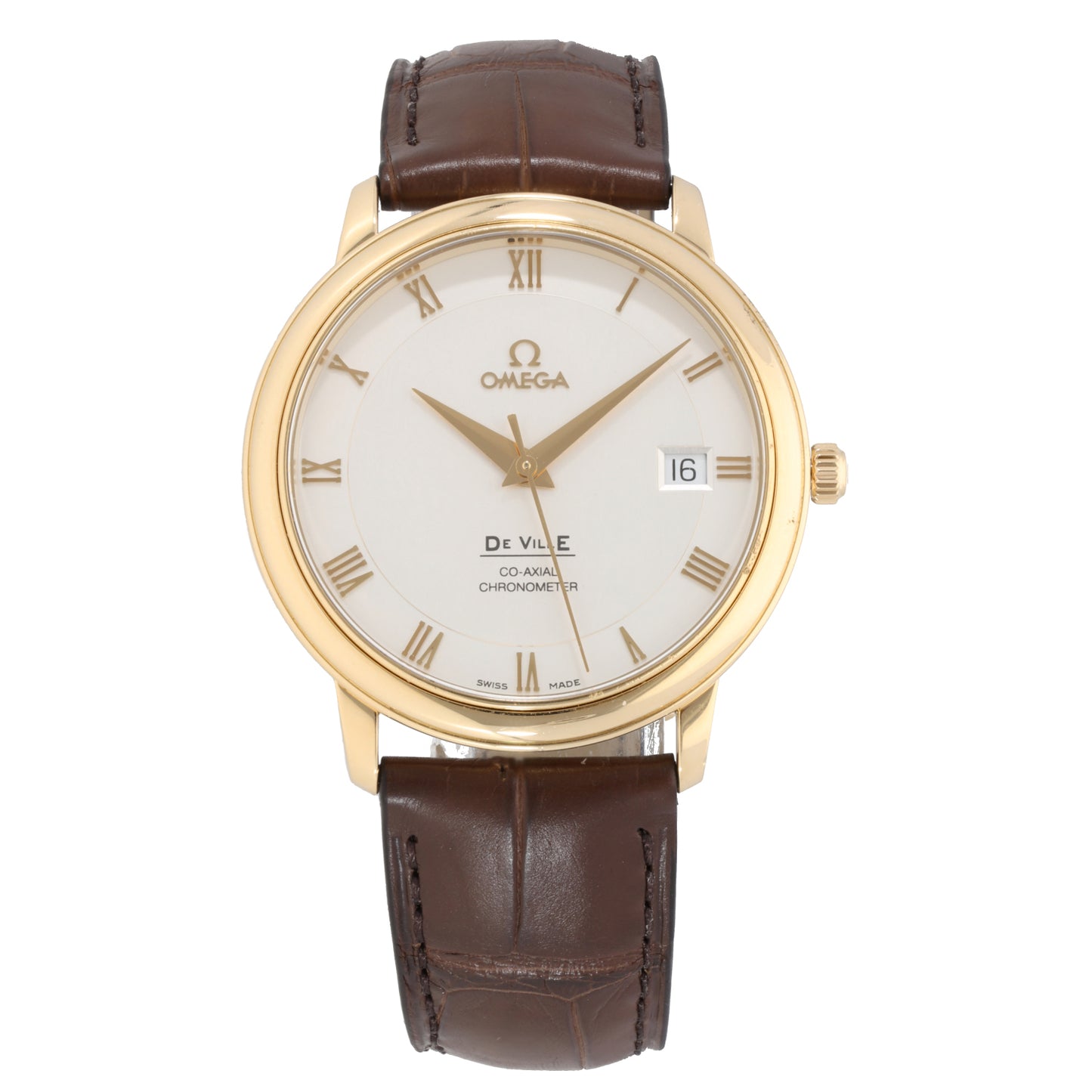 Omega De Ville 37mm Gold Watch