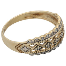 Load image into Gallery viewer, 9ct Gold 0.155ct Diamond Half Eternity Ring Size P

