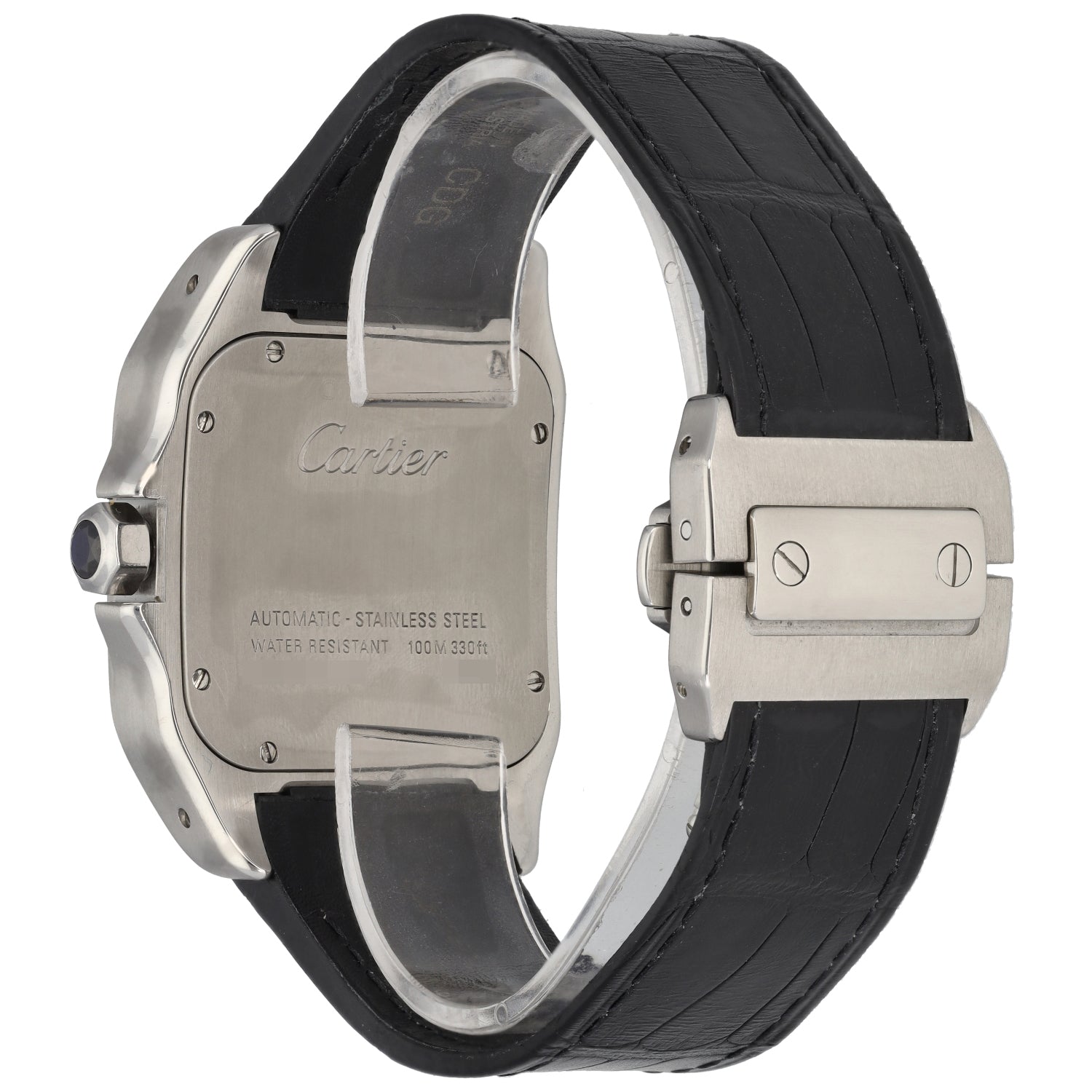 Cartier Santos 100 2656 38mm Stainless Steel Watch – H&T