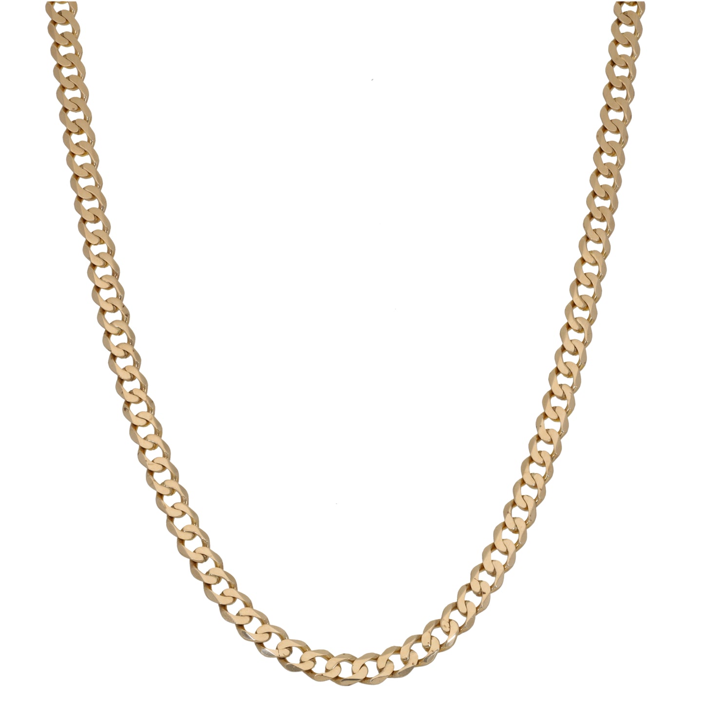 9ct Gold Curb Chain 18"