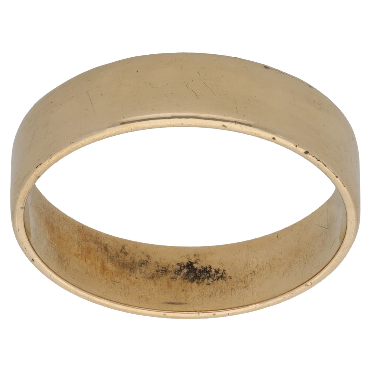 9ct Gold Plain Wedding Ring Size P H&T