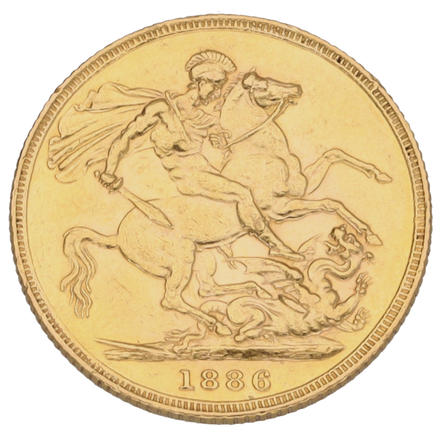 22ct Gold Queen Victoria Full Sovereign Coin 1886 – H&T