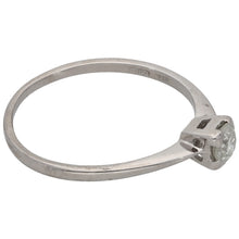 Load image into Gallery viewer, 18ct White Gold 0.25ct Diamond Solitaire Ring Size N
