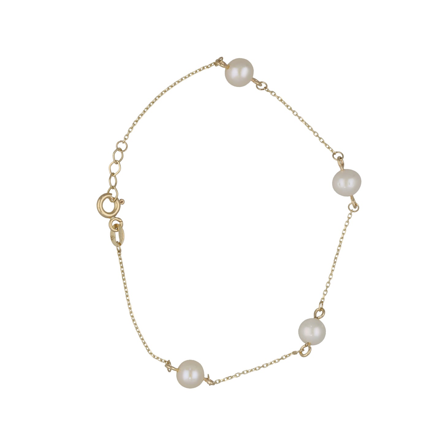 New 9ct Gold Pearl Bracelet