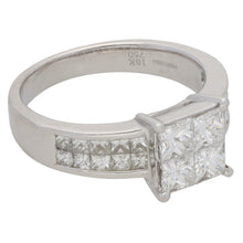 Load image into Gallery viewer, 18ct White Gold 1.50ct Diamond Dress/Cocktail Ring Size M
