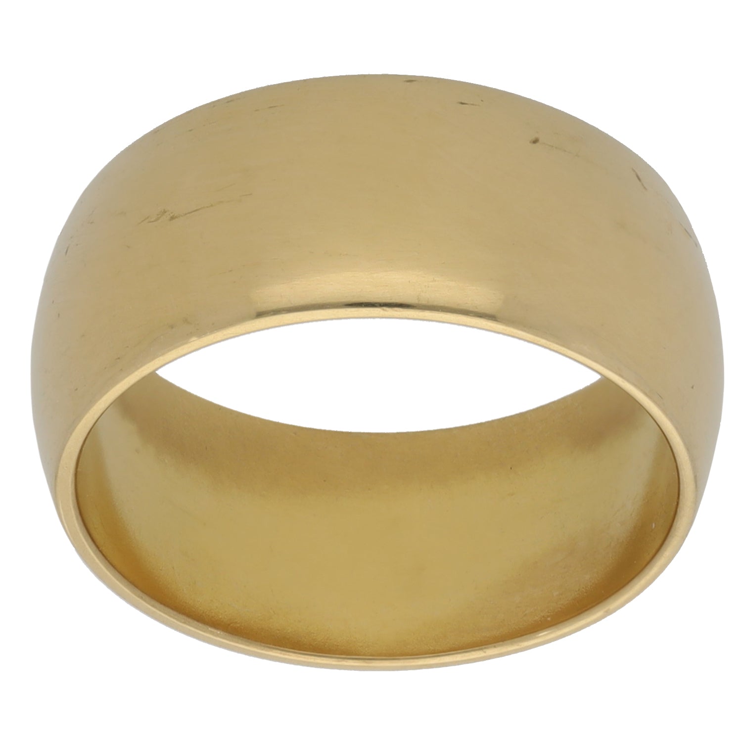 18ct Gold Plain Wedding Ring Size M H&T