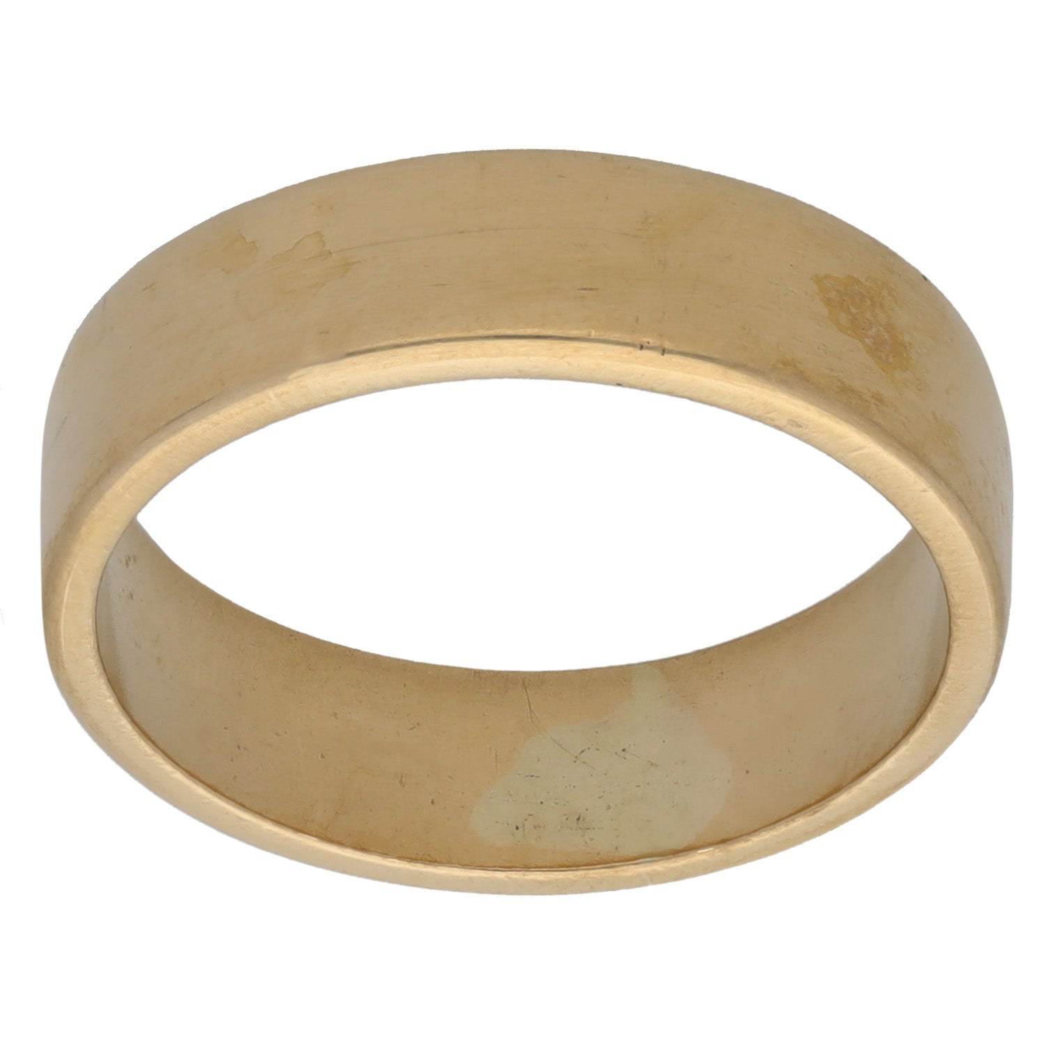 9ct Gold Plain Wedding Ring Size M H&T
