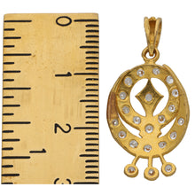 Load image into Gallery viewer, 22ct Gold Cubic Zirconia Dress/Cocktail Pendant
