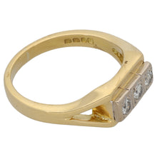 Load image into Gallery viewer, 18ct Gold 0.18ct Diamond Trilogy Ring Size L
