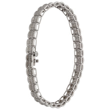 Load image into Gallery viewer, 9ct White Gold 0.72ct Diamond Fancy Stone Set Bracelet
