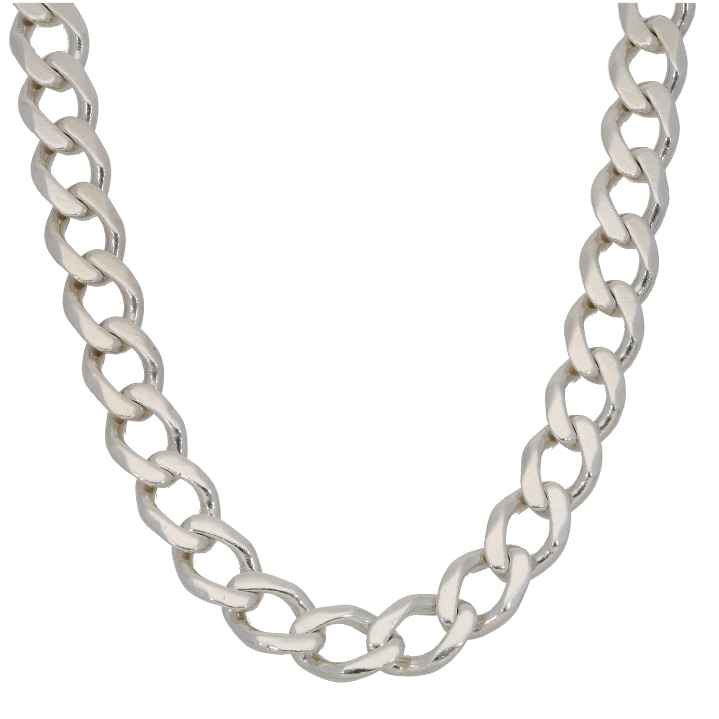 Silver Sterling Curb Chain 22"